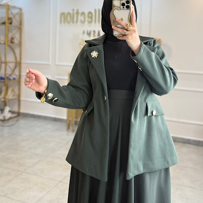 blazer en cachemire simple