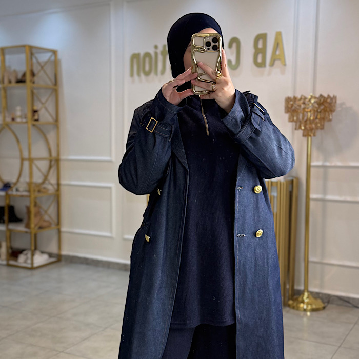 Trench coat jean